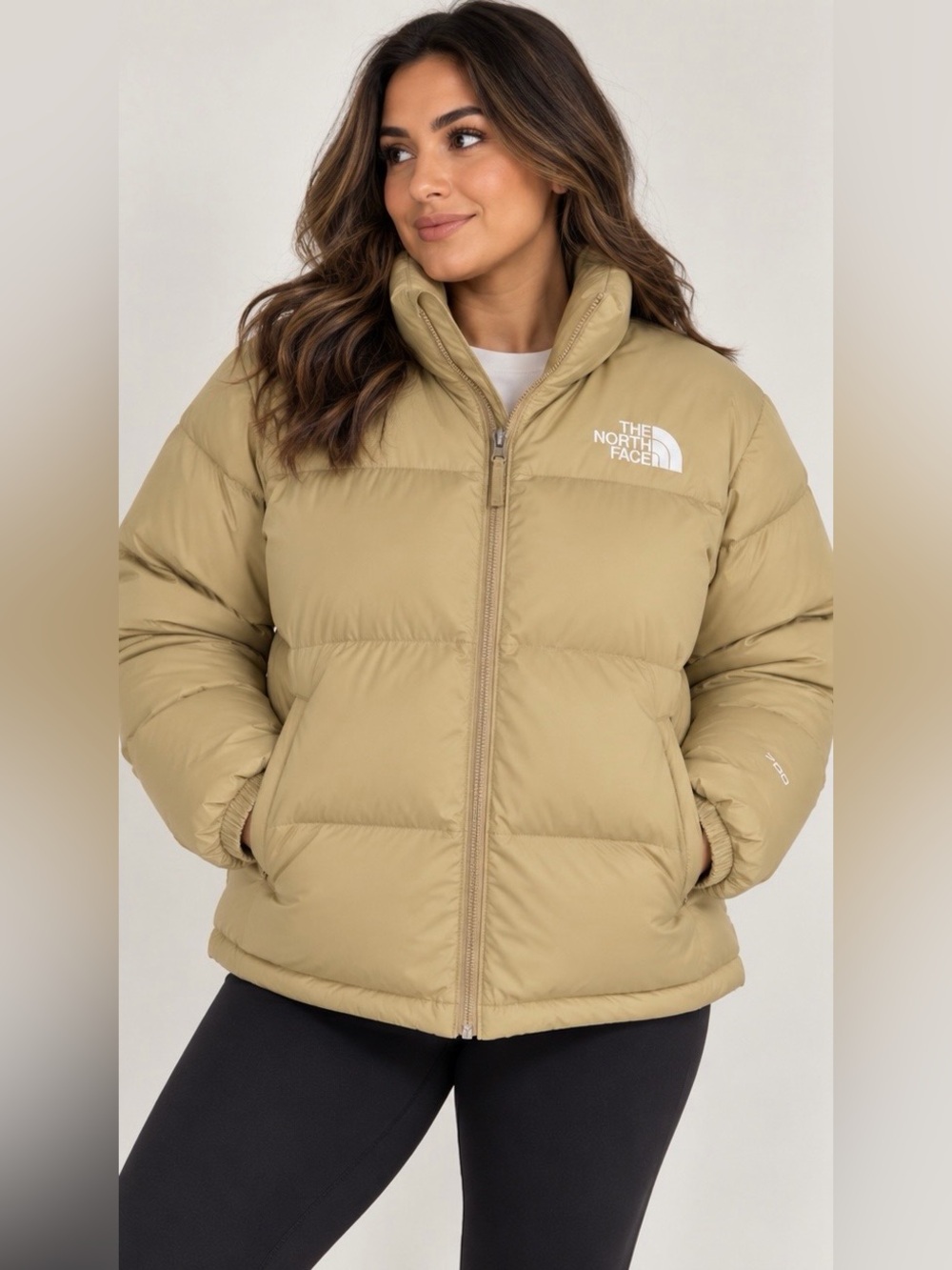 The North Face 1996 Retro Nuptse Puffer Jacket Khaki Stone XXL NWT 700 Fill